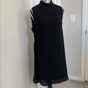 Charlotte Russe Black High-Neck Mini Dress